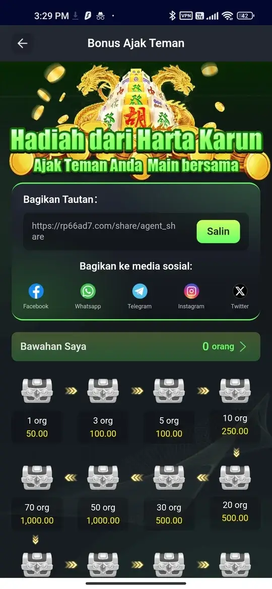 RP66 APK Screenshot Promosi Bonus